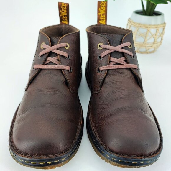 Dr. Martens Men\'s Sussex 3 Hole Brown Leather Chukka Boots Size 12